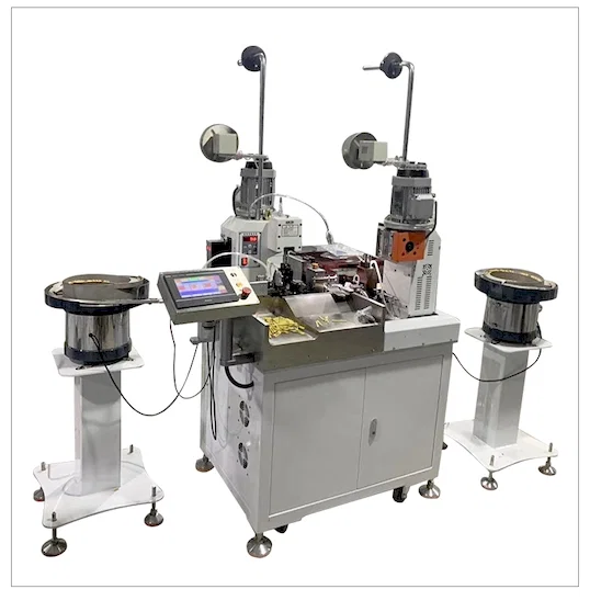 Automatischer Doppelkopf-Vibrationscrimper - Automatische Kontaktcrimpmaschine
